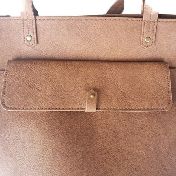 Half Moon Tote Handbag Universal Thread Goods Co Cognac Everyday Bag - Picture 4 of 5